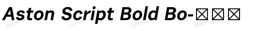 Aston Script Bold Bo字体转换